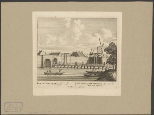 View of the Wetering Gate in Amsterdam