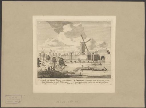 View of the Zaagmolenpoort in Amsterdam