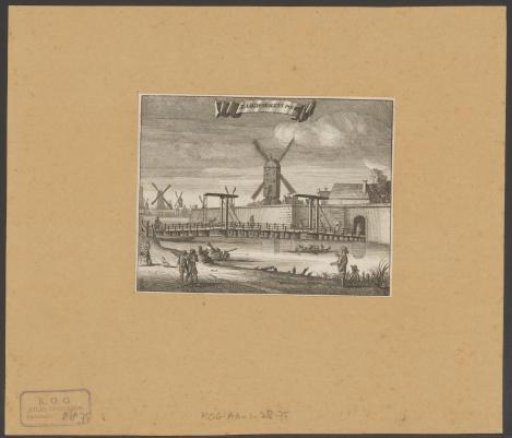 View of the Zaagmolenpoort in Amsterdam