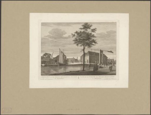 View of the Zaagmolenpoort in Amsterdam