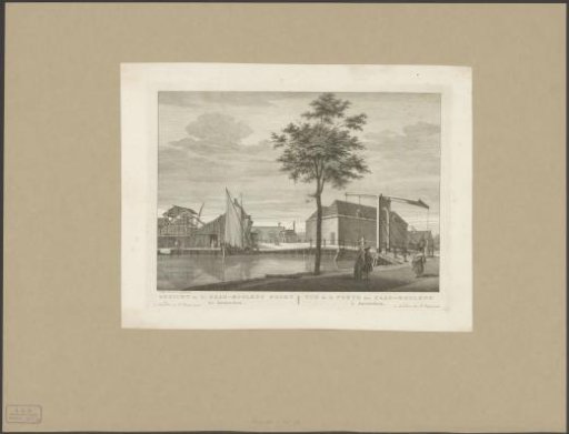 View of the Zaagmolenpoort in Amsterdam