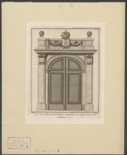 View of the Raampoort in Amsterdam
