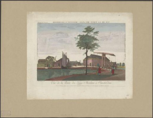 View of the Zaagmolenpoort in Amsterdam