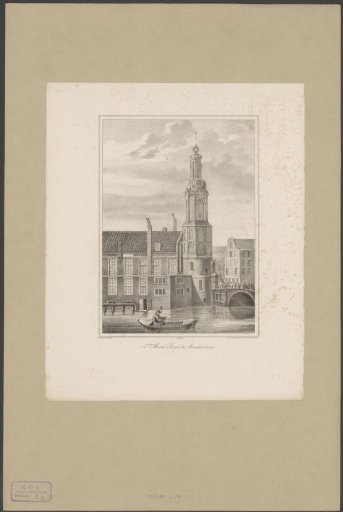 View of the Munttoren in Amsterdam