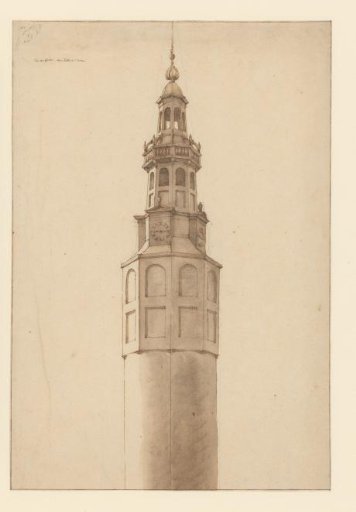 View of the Munttoren in Amsterdam