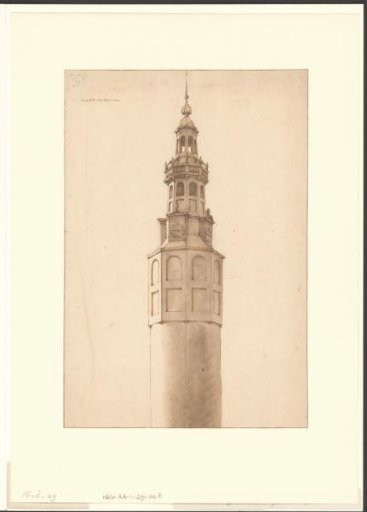 View of the upper part of the Montelbaanstoren