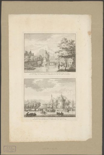 View of the Schreierstoren in Amsterdam from two sides
