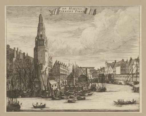 View of the Haringpakkerstoren in Amsterdam