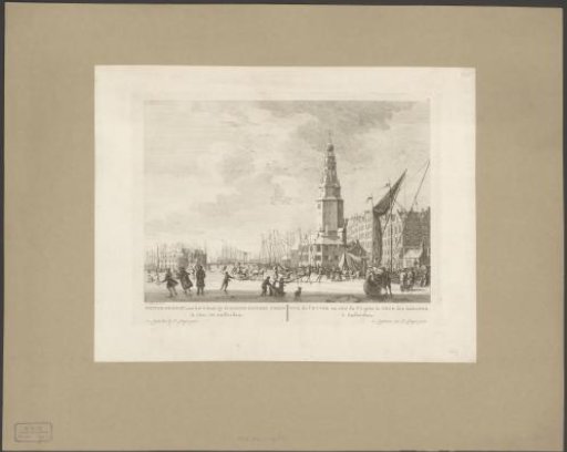 Winter view at the Haringpakkerstoren in Amsterdam