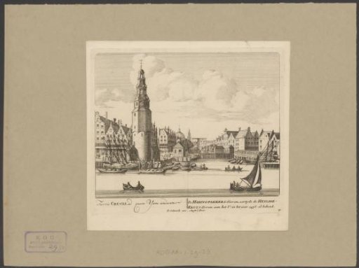 View of the Haringpakkerstoren in Amsterdam