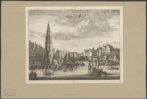 View of the Haringpakkerstoren in Amsterdam