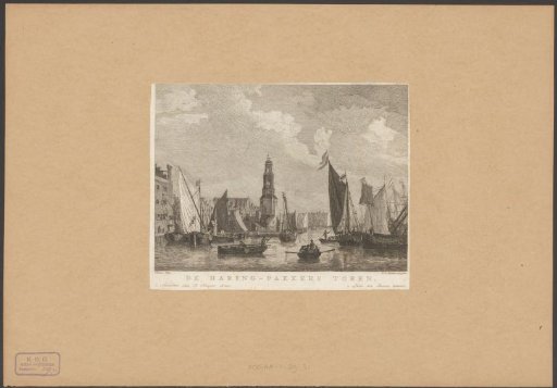 View of the Haringpakkerstoren in Amsterdam