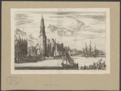 View of the Haringpakkerstoren in Amsterdam