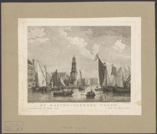 View of the Haringpakkerstoren in Amsterdam