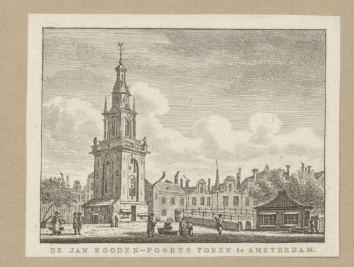 View of the Jan Roodenpoort Tower in Amsterdam