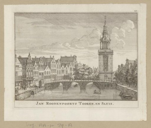 View of the Jan Roodenpoort Tower in Amsterdam