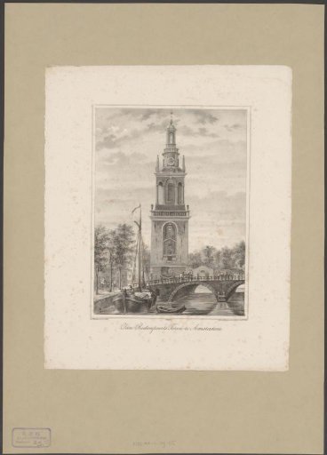 View of the Jan Roodenpoort Tower in Amsterdam