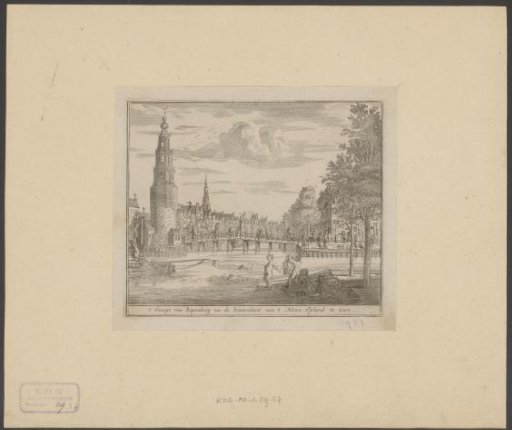 View of the Oudeschans in Amsterdam