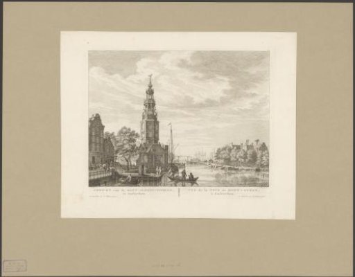 View of the Oudeschans and Montelbaanstoren in Amsterdam