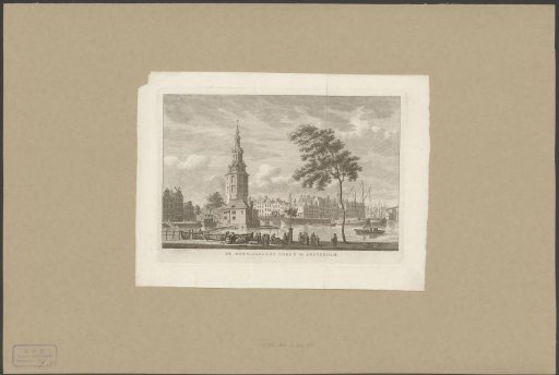 View of the Montelbaanstoren in Amsterdam