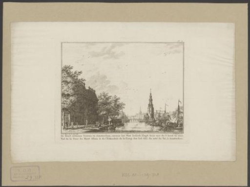 View of the Montelbaanstoren in Amsterdam