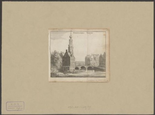 View of the Munttoren in Amsterdam
