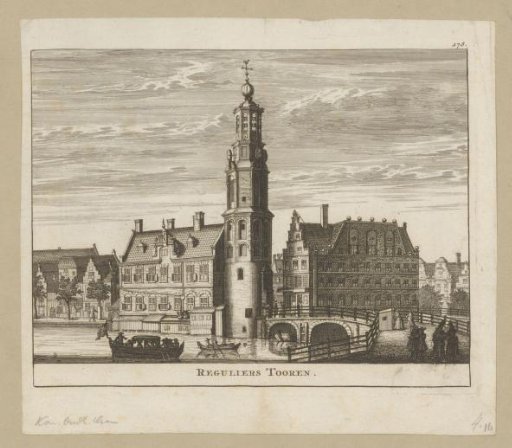 View of the Munttoren in Amsterdam