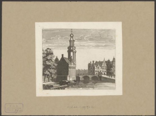 View of the Munttoren in Amsterdam
