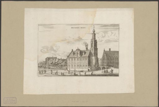 View of the Munttoren in Amsterdam