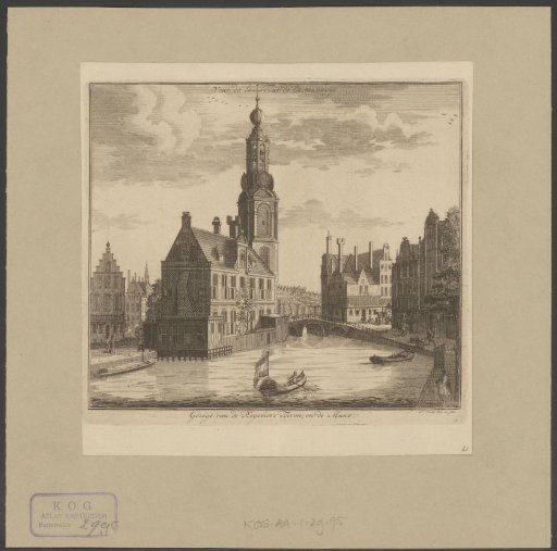 View of the Munttoren in Amsterdam