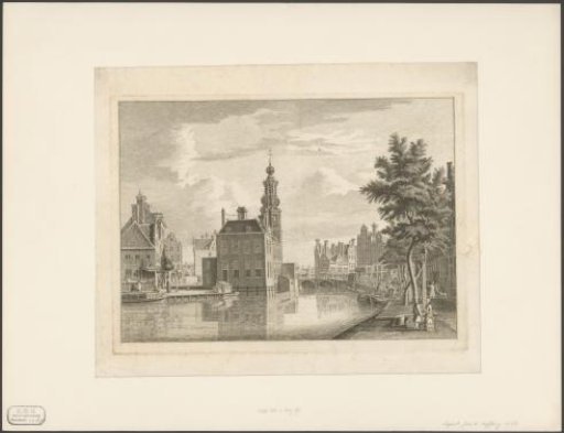 View of the Munttoren in Amsterdam