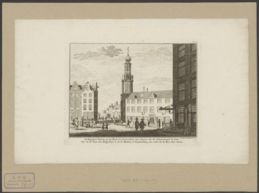 View of the Munttoren in Amsterdam