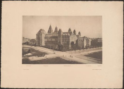 View of the Rijksmuseum from the corner of the Jan Luijkenstraat and the Hobbemastraat