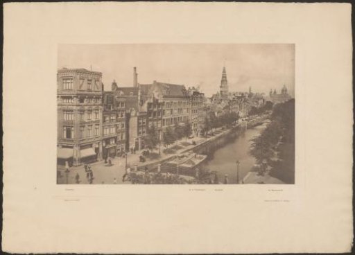 View of the Oudezijds Voorburgwal towards the Oude Kerk and the Basilica of Saint Nicholas