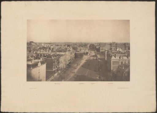 View of the Hogesluis and the Paleis voor Volksvlijt from the Amstel Hotel