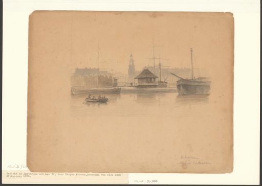 View of the harbor of Amsterdam