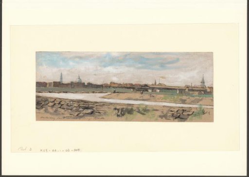 View of the city of Amsterdam from the Tolhuis