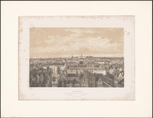 View from the Zuiderkerk Towards the West of Amsterdam