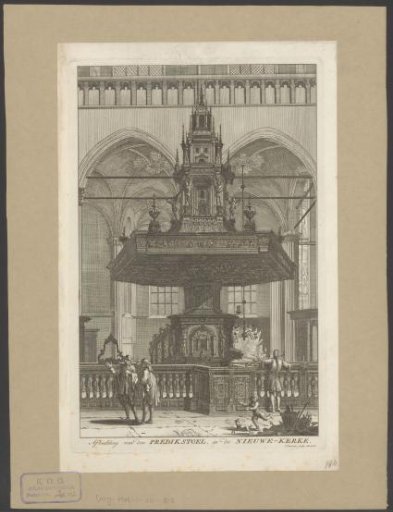 Pulpit in the New Church in Amsterdam