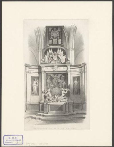 Monument to Michiel de Ruyter in the New Church in Amsterdam