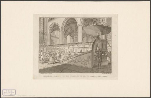 Wedding of Reformed believers in the New Church in Amsterdam