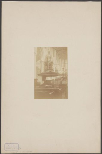Pulpit in the New Church in Amsterdam