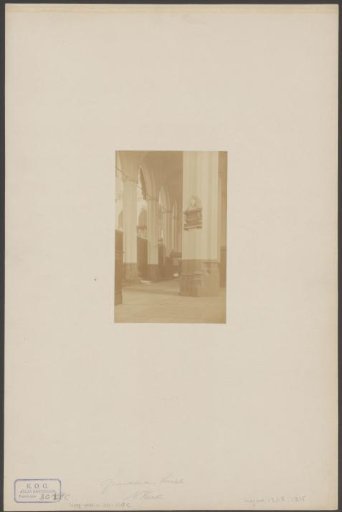 Monument to Joost van den Vondel in the New Church in Amsterdam