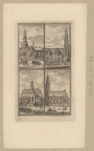 Four different churches in Amsterdam