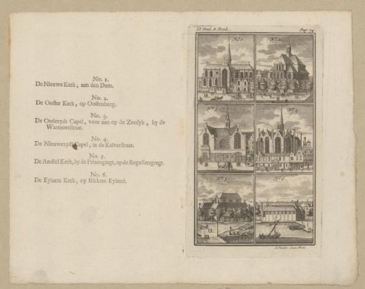 Six different churches and chapels in Amsterdam