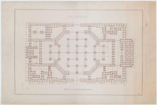 Plan of the pile foundation of the Koepel Church in Amsterdam