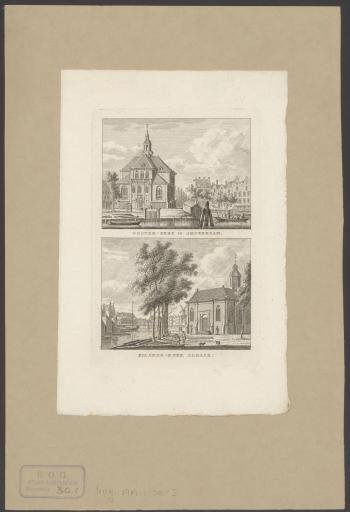 View of the Oosterkerk and Eilandskerk in Amsterdam