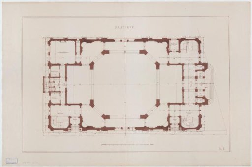 Plan of the ground floor of the Koepel Church in Amsterdam