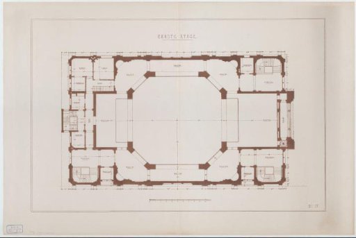 Plan of the first floor of the Koepel Church in Amsterdam