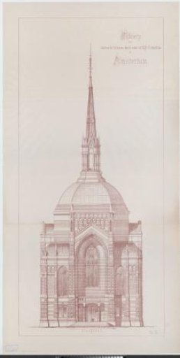 Façade of the Koepel Church in Amsterdam